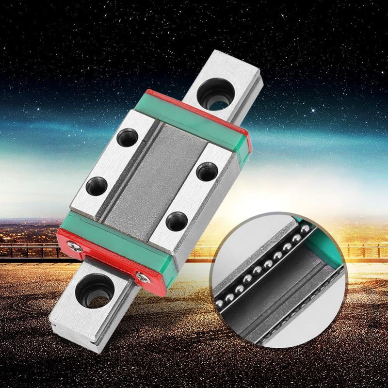 [Australia - AusPower] - LML9B 9mm Linear Rail Mini Bearing Steel Guide Rail Slide Rail+ Slide Block Variety Length (55mm) 55mm 