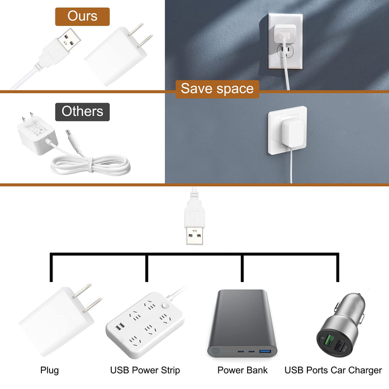 [Australia - AusPower] - Plug-in Under Cabinet Lighting, 2pcs 12 Inch Dimmable Closet Light, Cold White 6000K Linkable USB LED Light Bar, Memory Function, Under Counter Lights for Kitchen, Desk, Workspace 