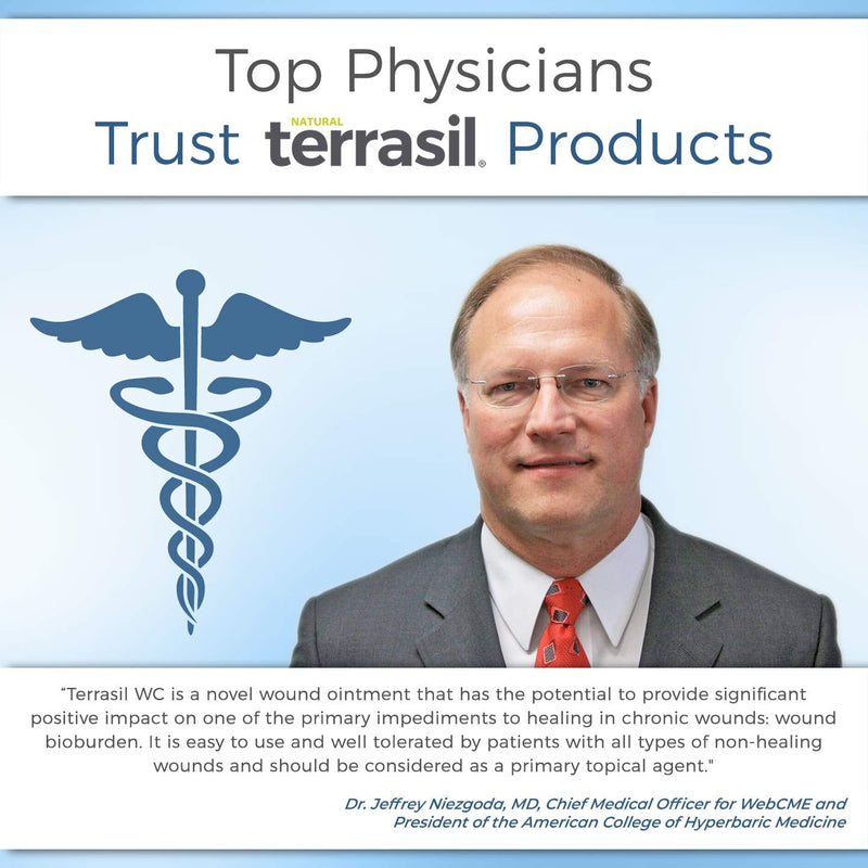 [Australia - AusPower] - Terrasil Wound Care - 3X Faster Healing, Infection Protection for Bed sores, Pressure sores, Diabetic Wounds, Foot, Leg ulcers, cuts, scrapes, Burns - 50gm Tube 