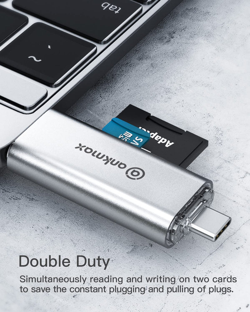 [Australia - AusPower] - USB C Card Reader Ankmax UC313S USB 3.0 Memory Card Reader OTG Adapter for TF, SD, Micro SD, SDXC, SDHC, MMC, RS-MMC, Micro SDXC, Micro SDHC, UHS-I for MacBook, Windows PC, Android Smartphone Tablet SD/microSD Reader 