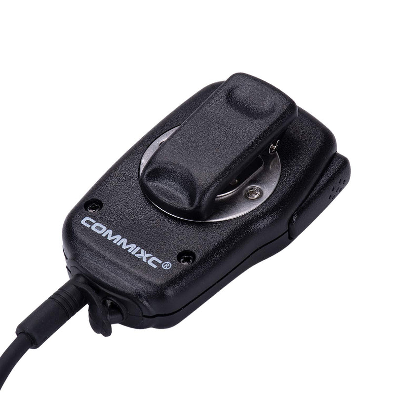[Australia - AusPower] - COMMIXC Walkie Talkie Speaker Mic, 2-Pin Shoulder Mic with External 3.5mm Earpiece Jack, Compatible with Motorola Two-Way Radios 
