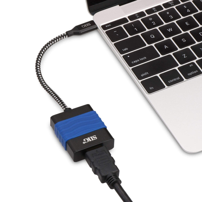 [Australia - AusPower] - SIIG USB C to HDMI 4K 60 Hz Adapter Converter, Type C to HDMI Male to Female for 2015/2016 MacBook, ChromeBook Pixel, Dell XPS 15, Thunderbolt 3 Compatible 
