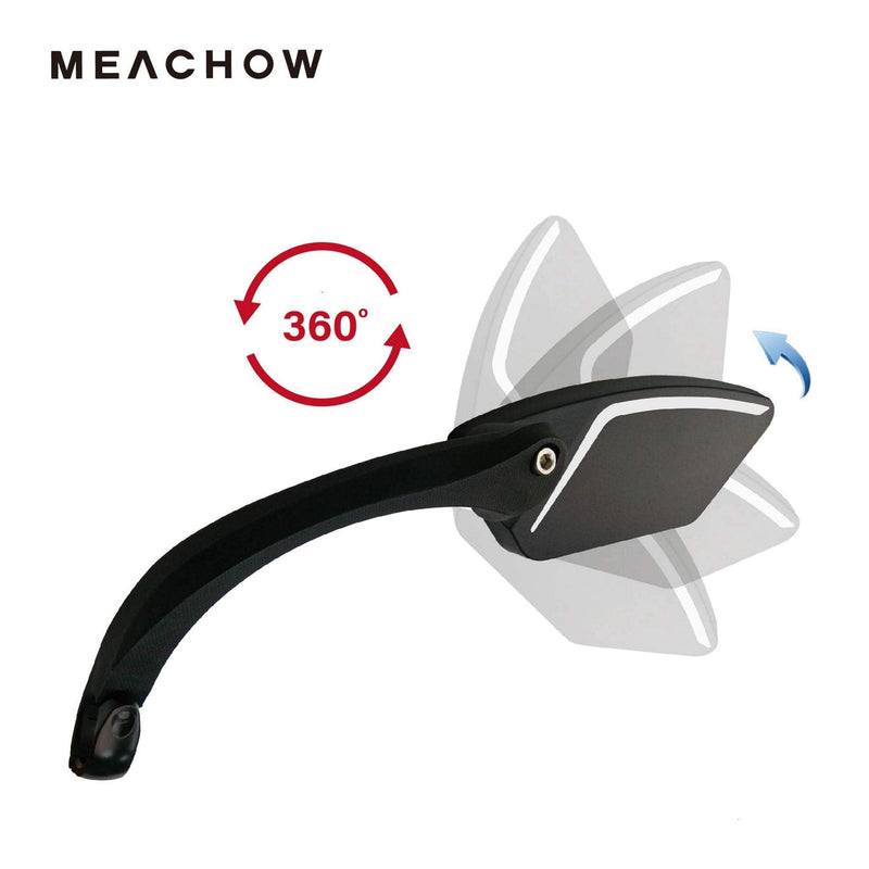 [Australia - AusPower] - MEACHOW New Scratch Resistant Glass Lens,Handlebar Bike Mirror, Rotatable Safe Rearview Mirror, Bicycle Mirror,ME-002 