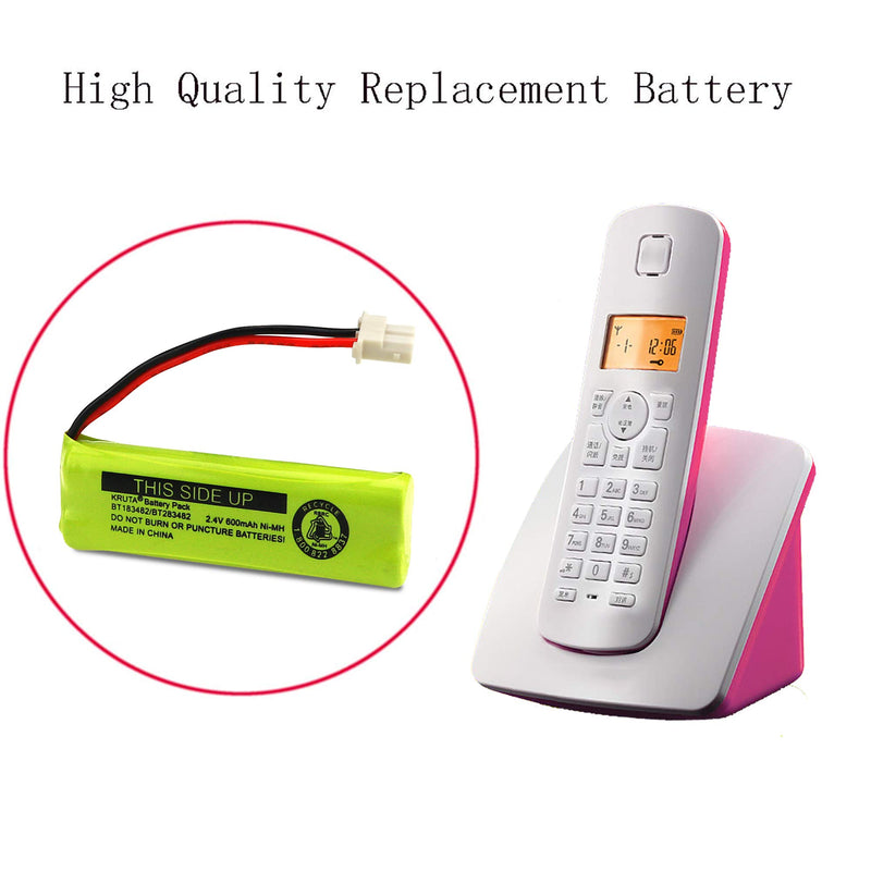[Australia - AusPower] - BT183482 BT283482 Cordless Phone Battery for Vtech DS6401 DS6421 DS6422 DS6472 LS6405 LS6425 LS6426 LS6475 LS6476 89-1348-01-00 Cordless Phone Handset (Pack of 2) Pack of 2 