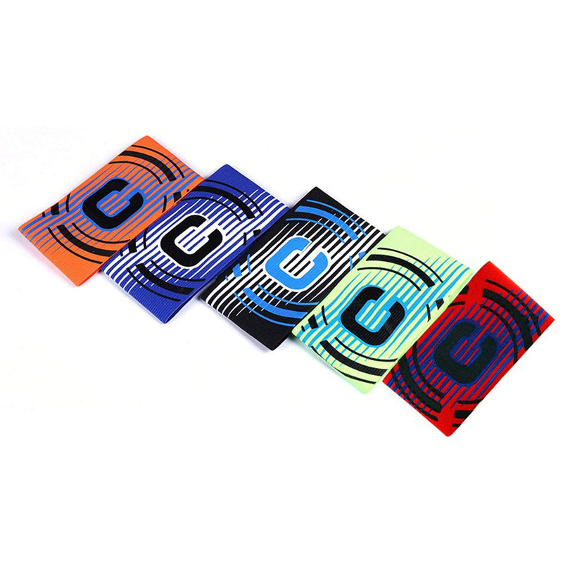 [Australia - AusPower] - Haploon Football Soccer Captain Armband, Colored Elastic Captain Armband for Adult - Pack of 5 