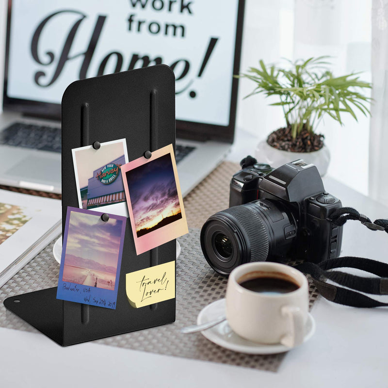 [Australia - AusPower] - Acrimet Jumbo Premium Metal Bookends 9" (Heavy Duty) (Black Color) (1 Pair) 
