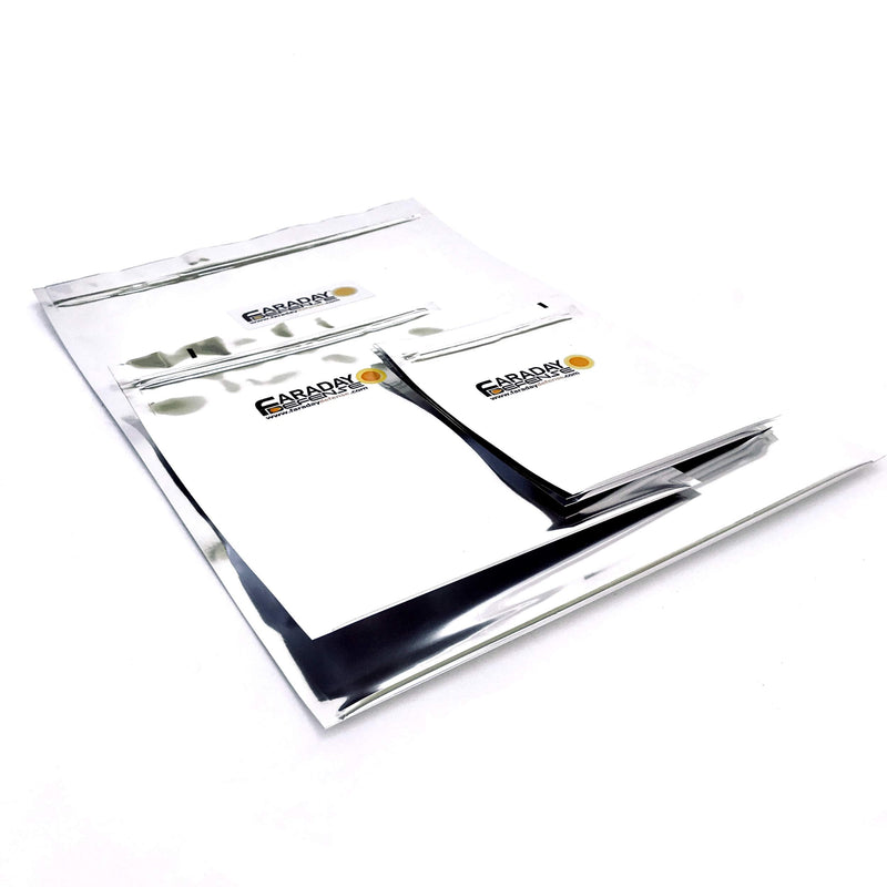 [Australia - AusPower] - Faraday Defense 5pc Kit NEST-Z Faraday Bag EMP/Solar-Flare Prepper Ultra Thick - Military Grade Design, Superior Shielding Performance, Phones - Radios - Hard Drives - Tablets - Laptops Made in USA 