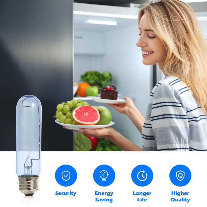 [Australia - AusPower] - AQDD 7006999 Fridge Light-Blue Glass Replacement Bulb for Sub-Zero - Fits E26 40W Socket- 2 Pack 