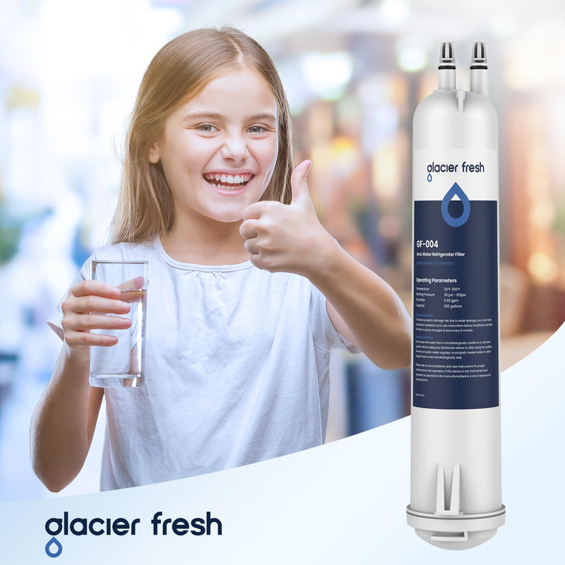 [Australia - AusPower] - GLACIER FRESH 4396841 Refrigerator Water Filter Compatible with EDR3RXD1, 4396841, 4396710, Filter 3, 46-9083,46-9030, 9030, 9083 Refrigerator Water Filter | 2 Pack 