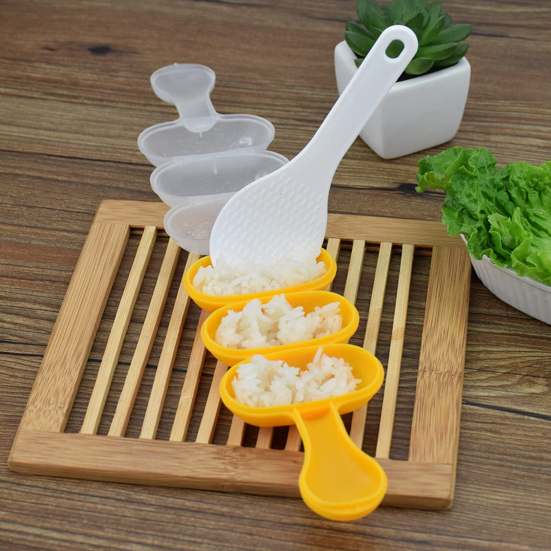 [Australia - AusPower] - MEETSWEET Rice Ball Mold Ball Shaped Kitchen Tools DIY Lunch Maker Mould Food Decor for Kids Mold with a Mini rice scoop 