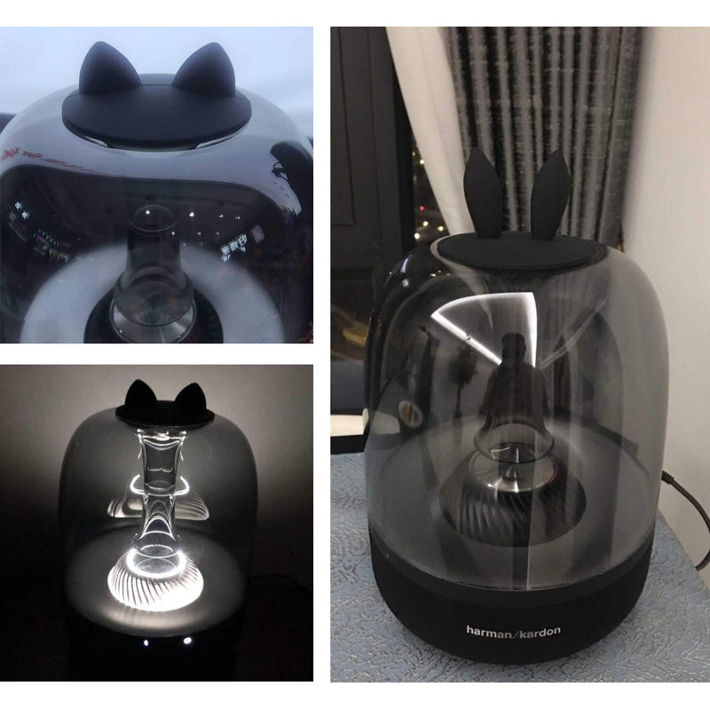 [Australia - AusPower] - SoundSticks III Speaker Anti-dust Cover - Silicone Lip for Harman Kardon Soundsticks II, III and Aura Studio 1, 2 Bluetooth Transparent Speaker System (Cat White) 