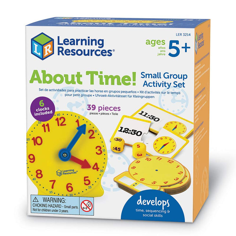 [Australia - AusPower] - Learning Resources LER3214 Time Small Group Activity Set of 6 