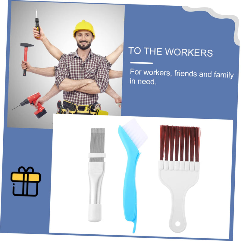 [Australia - AusPower] - HOMSFOU 1 Set Air Conditioner Cleaning Brush Kitchen Cleaning Brush Cooling fin Comb Cleaner Brush a/c Condenser air Conditioning Condenser Air Conditioner Cleaning Tool Clean Brush fins 