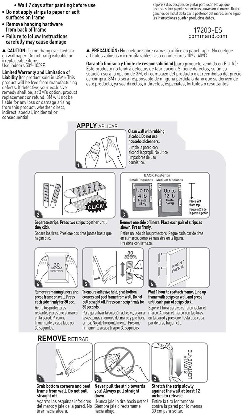 [Australia - AusPower] - Command Picture Hanging Strips Value Pack, Small, White, 16-Sets (32 Strips) 