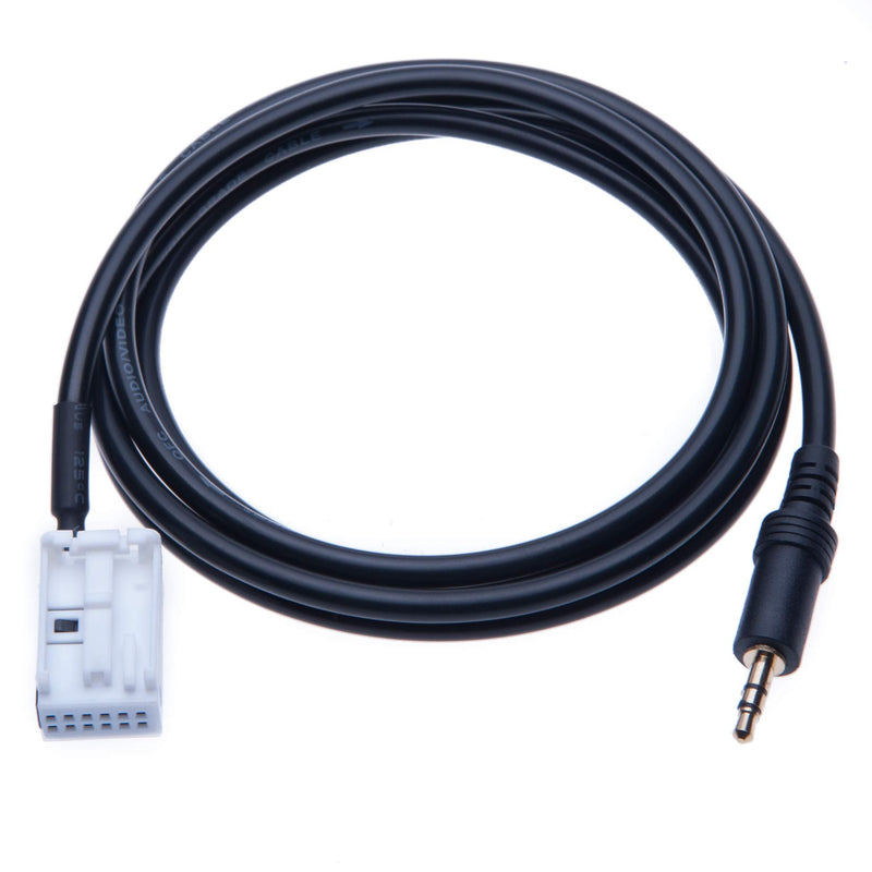 [Australia - AusPower] - 3.5mm Aux Audio Input Cable Plug Car Adapter Compatible with Citroen C2, C3, C4, C6, Berlingo, Synergie, Citroen C5, C8, Citroen Jumpy, Peugeot 207, 307, 407, 407SW, 607, 807 1007, Expert, 308, 4007 