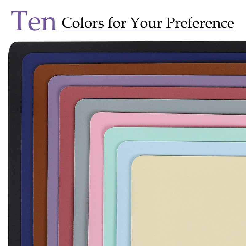 [Australia - AusPower] - TOWWI PU Leather Desk Pad with Suede Base, Multi-Color Non-Slip Mouse Pad, 32” x 16” Waterproof Desk Writing Mat, Large Desk Blotter Protector (Voilet) Voilet 32" x 16" 