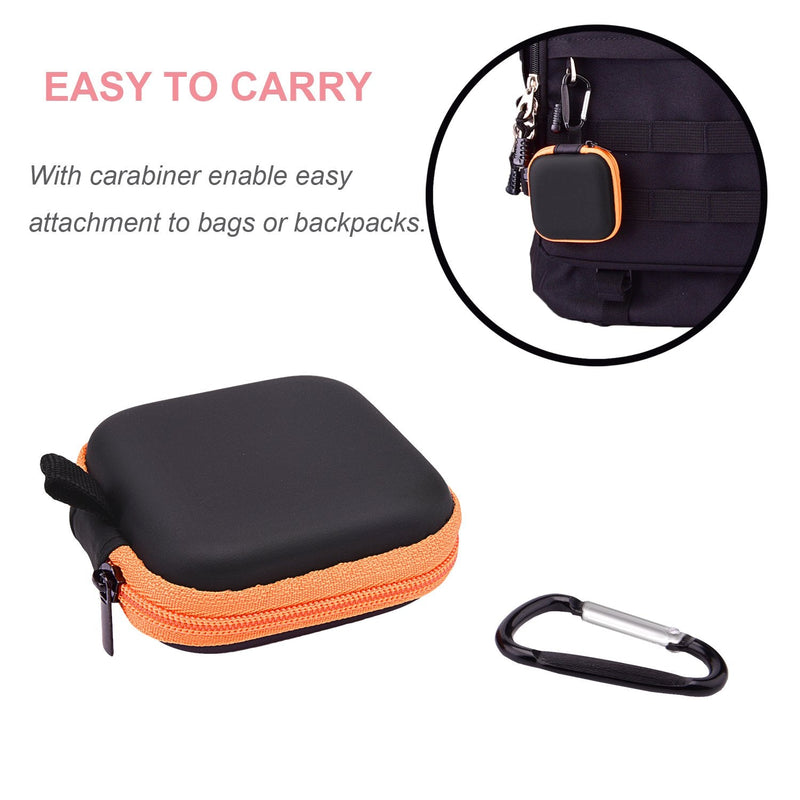 [Australia - AusPower] - Sunmns 5 Pieces in Ear Bud Earphone Headset Headphone Case Mini Storage Carrying Pouch Bag 