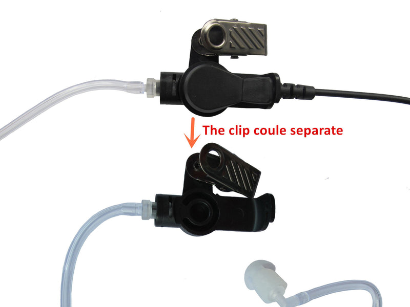 [Australia - AusPower] - bestkong Two Way Radio Earpiece Headset Mic Surveillance Acoustic Tube Earbud 2-Wire for Motorola Mototrbo XPR6300 XPR6350 XPR6500 XPR6550 XPR6580 P25 APX4000 APX6000 APX7000 