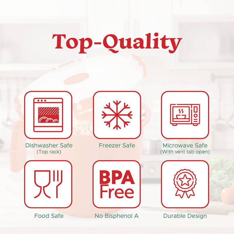[Australia - AusPower] - Tafura Microwave Bowl with Lid [Pack of 2] | Microwavable Soup Bowl with Cover | Ramen Noodle Cup Microwave-safe | Oatmeal Container To-Go. Leakproof, 34 Ounce, BPA Free 