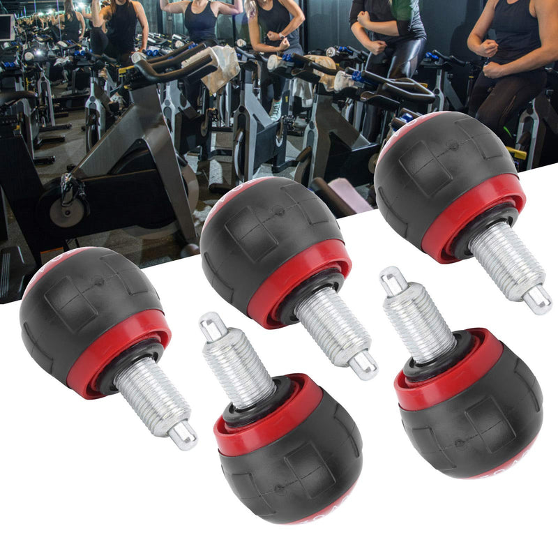[Australia - AusPower] - 5pcs 50x45mm Fitness Pop Pull Pin Knob Smooth Surface Convenient,Used for Exercise Bikes,Bicycles,Strength Equipment,Fitness Equipment(Black red) 