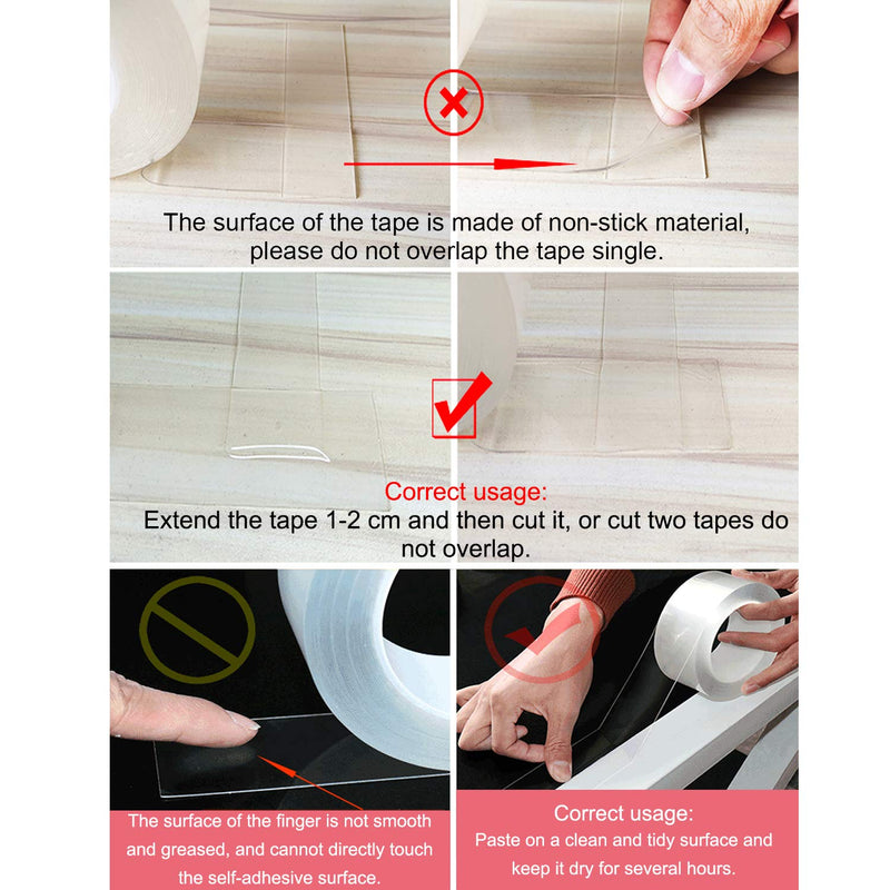 [Australia - AusPower] - Holymid Clear Caulk Strip for Bathtub, Sealing Caulking Tape, Edge Protector, Transparent Sealant Trim for Kitchen Sink Bathroom Shower Toilet (2 Inch x 33 FT) 