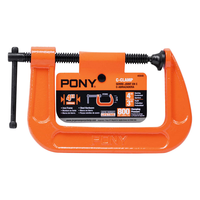 [Australia - AusPower] - Pony Jorgensen 2640 C-Clamp, 4-Inch 