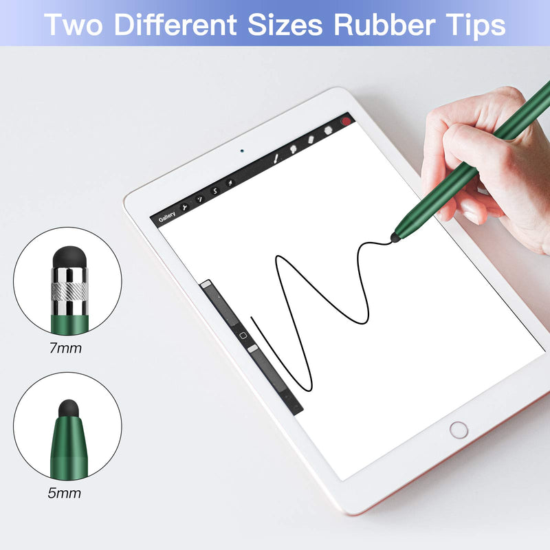 [Australia - AusPower] - StylusHome Stylus Pens for Touch Screens (3 Pcs), Sensitivity Capacitive Stylus 2 in 1 Touch Screen Pen with 6 Extra Replaceable Tips for iPad iPhone Tablets Samsung Galaxy All Universal Touch Devices 3（Green, Gold, Silver） 
