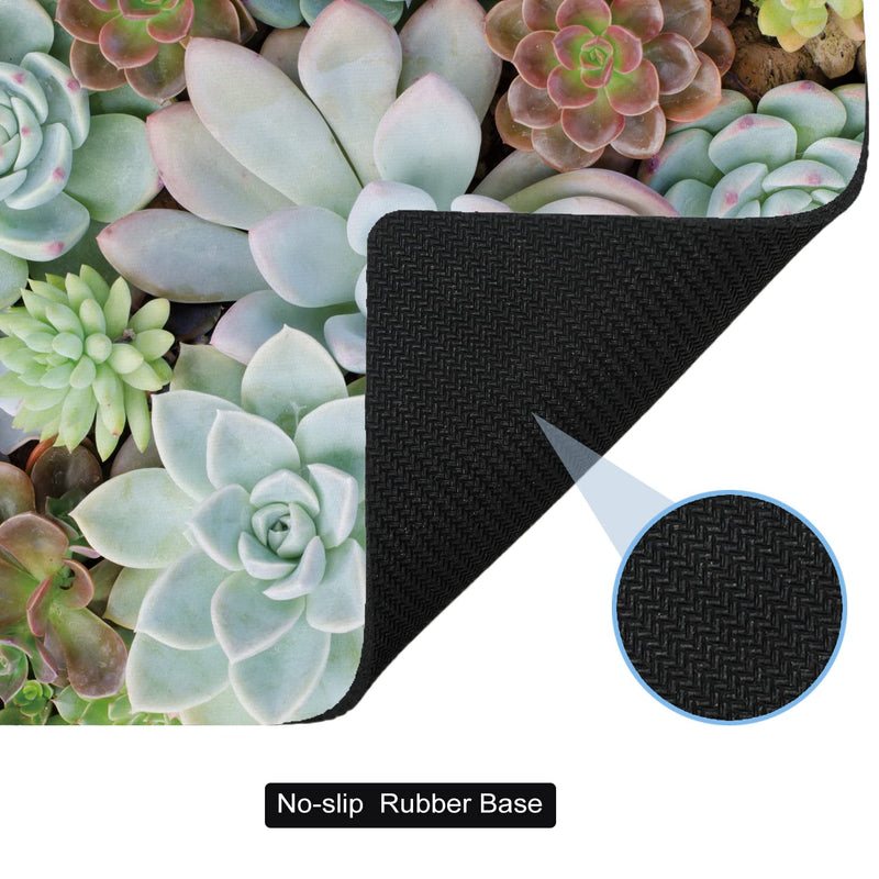 [Australia - AusPower] - Cyanbone Small Mouse Pad Cute, Mini Mouse Pads for Wireless Mouse and Laptop, Travel Mousepad with Designs - Pretty Succulent, Portable Mousepads - 5.5 x 7 in, Computer Accessories for Women Small - 5.5"x7" Pretty Succulents 