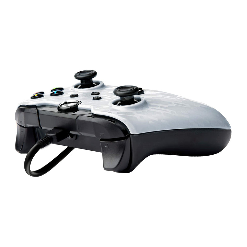 [Australia - AusPower] - PDP Wired Game Controller - Xbox Series X|S, Xbox One, PC/Laptop Windows 10, Steam Gaming Controller - Perfect for FPS Games - Dual Vibration Videogame Gamepad - White Camo / Camouflage Xbox Series X│S Ghost White 