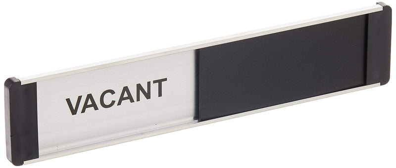 [Australia - AusPower] - SECO Sliding Aluminum Sign 10"X 2" Messaging, Vacant/Meeting in Progress (OF139) 