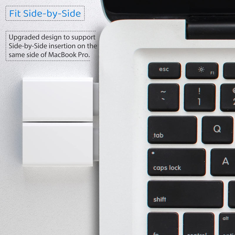 [Australia - AusPower] - USB C to USB Adapter Pack-1,USB-C Male to USB 3.0 Female Adapter for MacBook Pro 2021/2020 iMac iPad Pro/Mini 6 Pixel 6 5 4 XL USB C Wall Plug Charger and Any Type C or Thunderbolt 4/3 Devices, White 1 Count 
