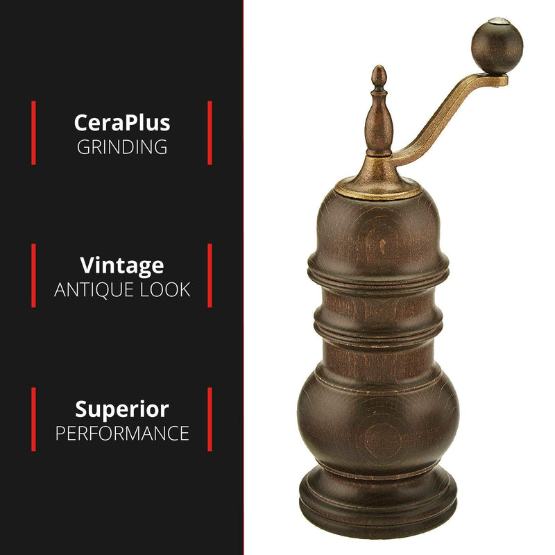 [Australia - AusPower] - Zassenhaus Speyer 5.1-Inch Dark Stained Beech Pepper Mill 