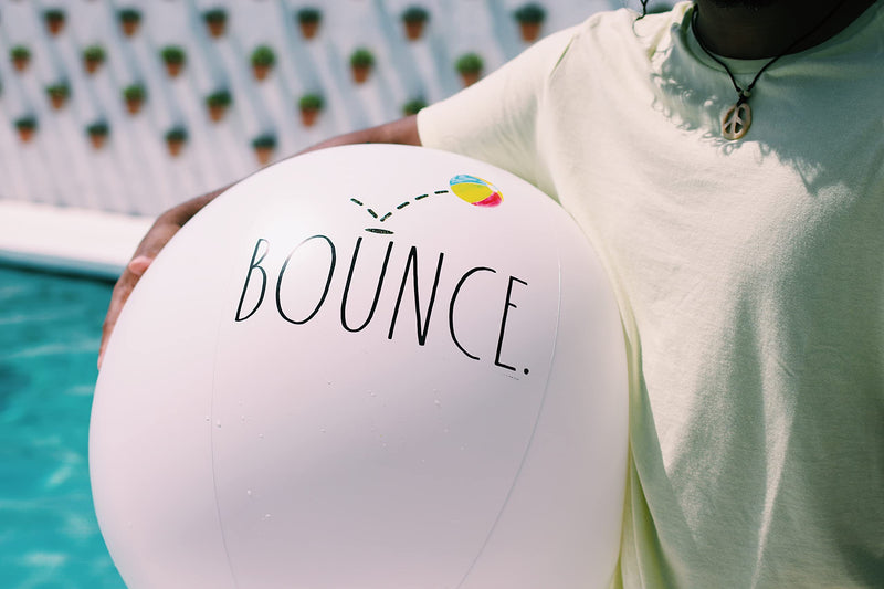 [Australia - AusPower] - Rae Dunn Beach Ball by CocoNut Float - Large 27 Inch Inflatable Beach Ball - Great for Summer Parties & Swim Events Bounce. 