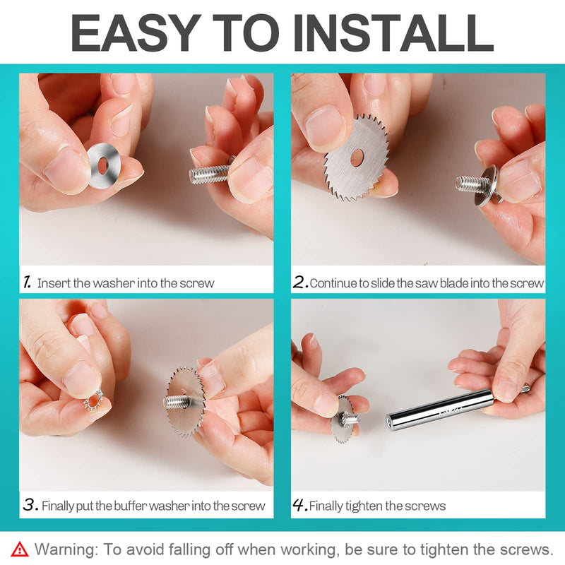 [Australia - AusPower] - LitKiwi PVC Pipe Inside Cutter(4Pcs Saw Blades) with 1/4" Hex Shank,Plumbing Inside Cutter Internal Plastic ABS Pipe Cutter,1-1/4" & 1-3/4" Or Larger Diameter 1 Kit(4PCS Blades) 