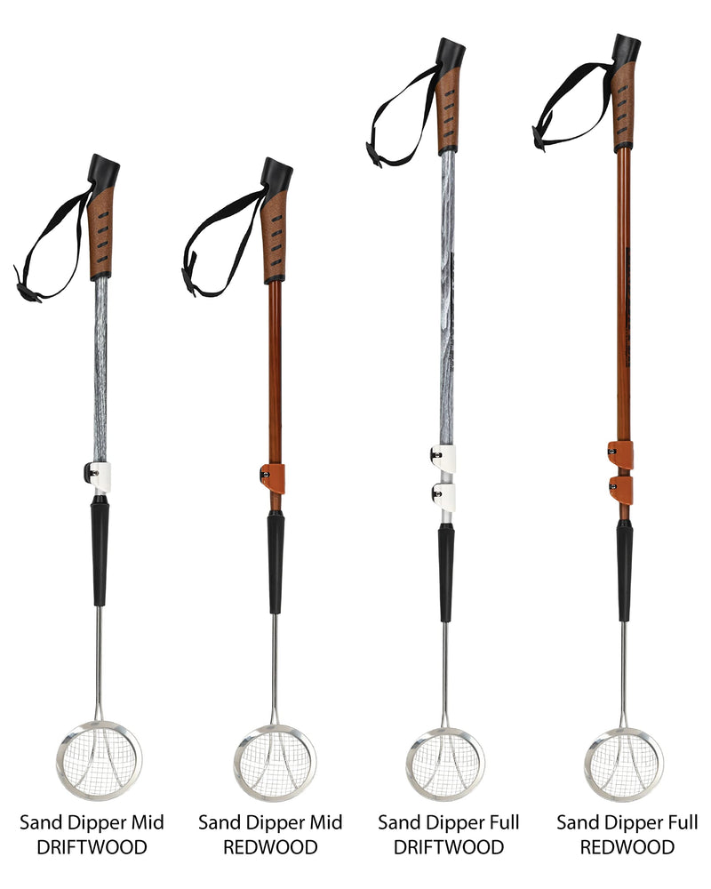 [Australia - AusPower] - Sand Dipper - Limited Edition - Wood Pattern Adjustable Beach Combing Scoops Full Size Driftwood 