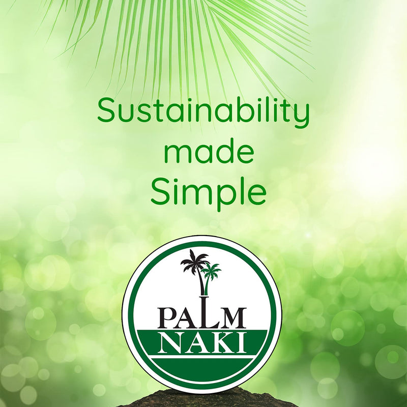 [Australia - AusPower] - Palm Naki Rectangle Palm Leaf Plates (40 Count) - Disposable Dinnerware, Eco-Friendly, Compostable and Biodegradable Plates (Beige, 6" x 4" Rectangle Plates) Beige 