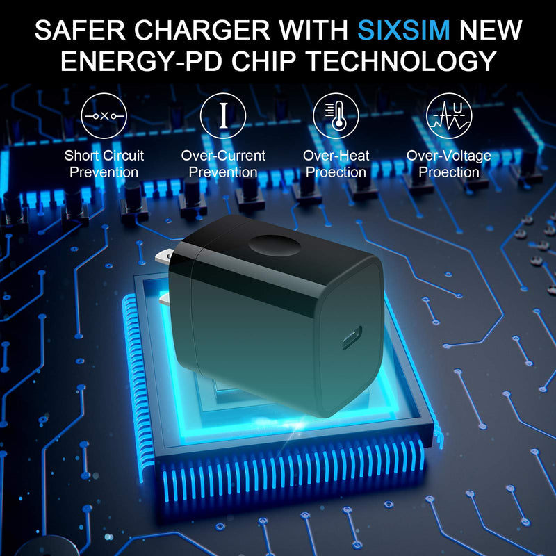 [Australia - AusPower] - USB C Charger 20W Fast Charger Block Type C Power Delivery Wall Charger Adapter PD 3.0 Power Brick Cube Compatible iPhone 13 12 Pro Max 11 Pro Max XR 8 Plus Samsung Galaxy S22 S21 S20 Note20 Ultra 5G 