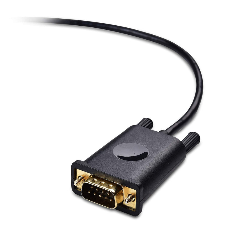 [Australia - AusPower] - Cable Matters USB C to Serial Adapter Cable (USB-C to Serial, USB C to DB9, USB C to RS232) 3 ft - Thunderbolt 4 / USB4 / Thunderbolt 3 Port Compatible with Dell XPS 13, 15, Surface Pro and More 