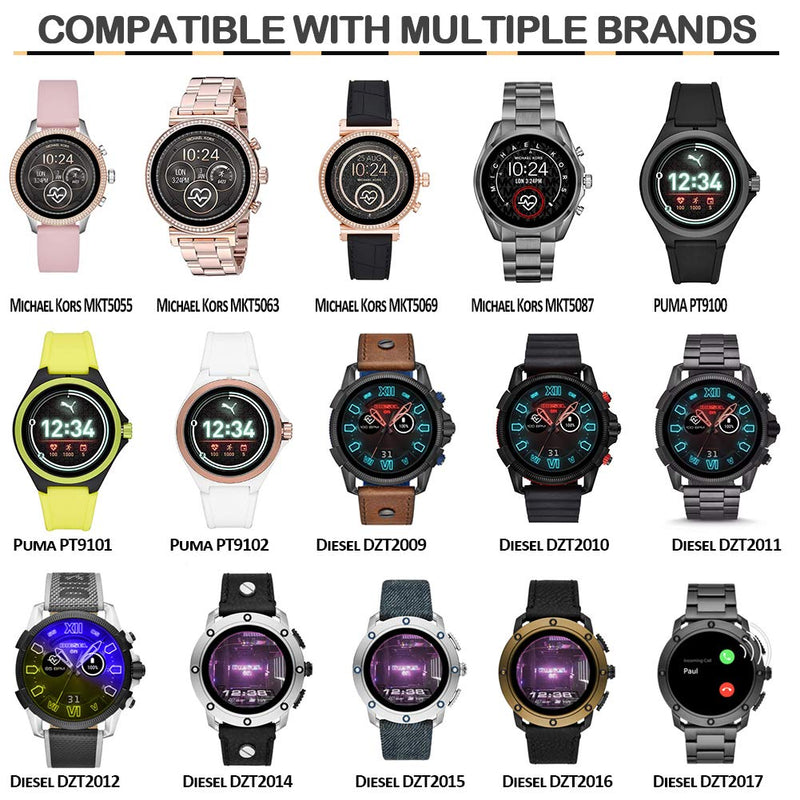 [Australia - AusPower] - leQuiven Watch Charger Compatible with Fossil Gen 5, Gen 4, Smart Watch Charging Stand for Fossil, Diesel, Kate Spade, Puma, Armani, Michael Kors and More, Must Have Smartwatch Accessories 
