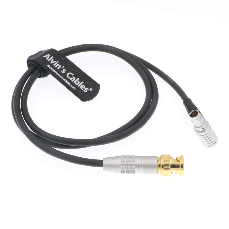[Australia - AusPower] - Alvin's Cables BNC to 5 Pin Right Angle Time Code Cable for ARRI Mini Sound Devices ZAXCOM BNC to 5 Pin Male Right Angle 5 Pin 1M 