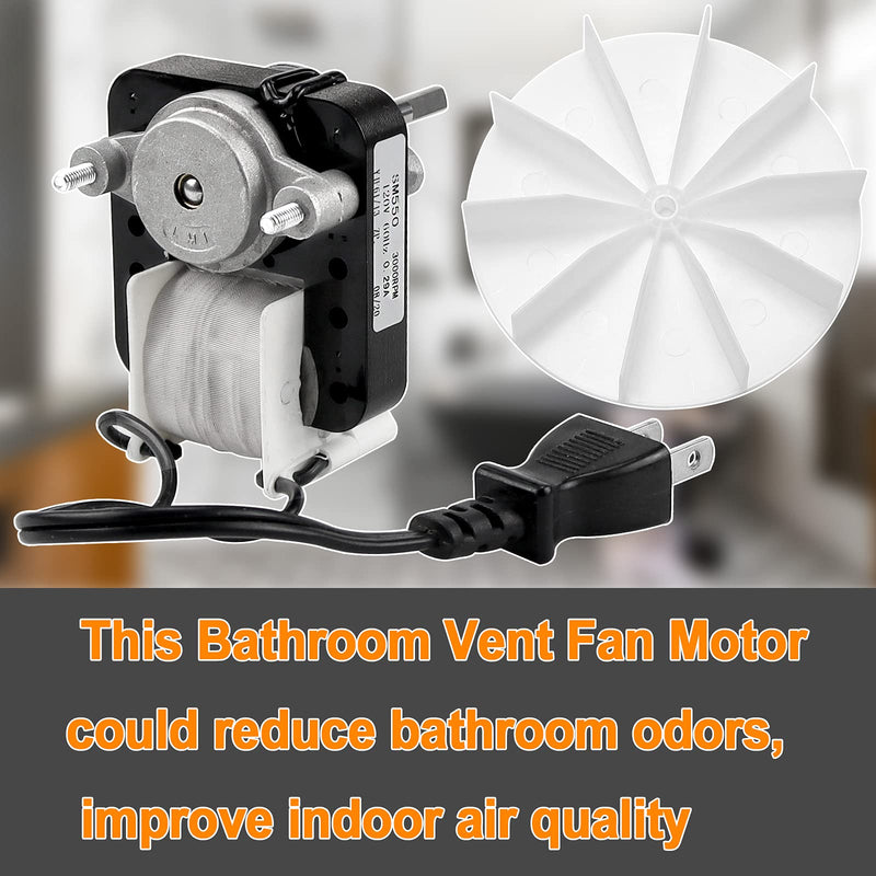 [Australia - AusPower] - Universal Bathroom Vent Fan Motor SM550 Electric Motors Kit 50CFM 120V 3000 RPM Replace EM550 C01575 EM750 65100 VFM100 by Fetechmate 