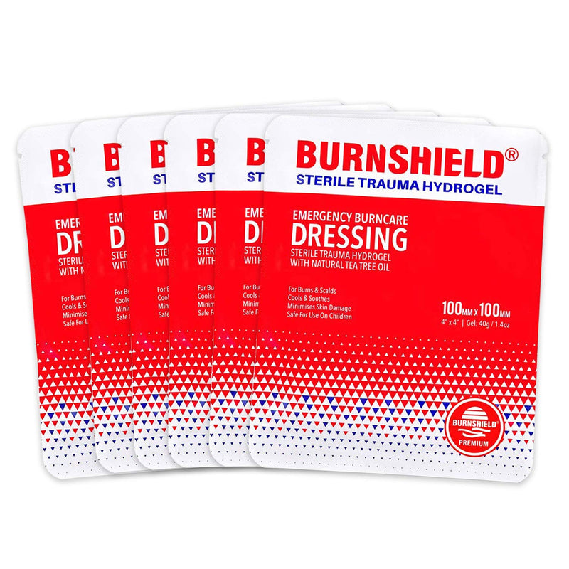 [Australia - AusPower] - Burnshield 4" X 4" Burn Dressing, Sterile - 6 Count 