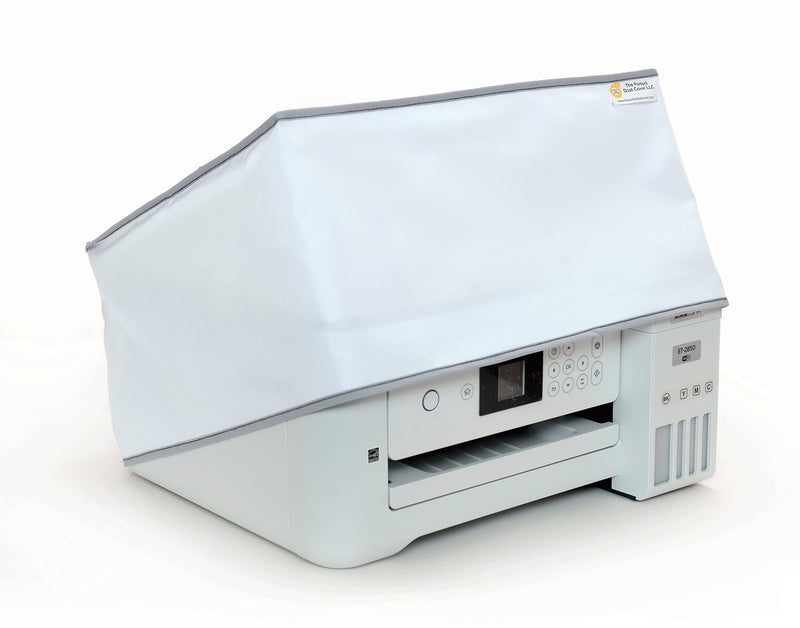 [Australia - AusPower] - The Perfect Dust Cover, White Vinyl Cover Compatible with Epson EcoTank ET-2720, Epson EcoTank ET-2800 and Epson EcoTank ET-2803 Printers, Anti Static and Waterproof by The Perfect Dust Cover LLC 
