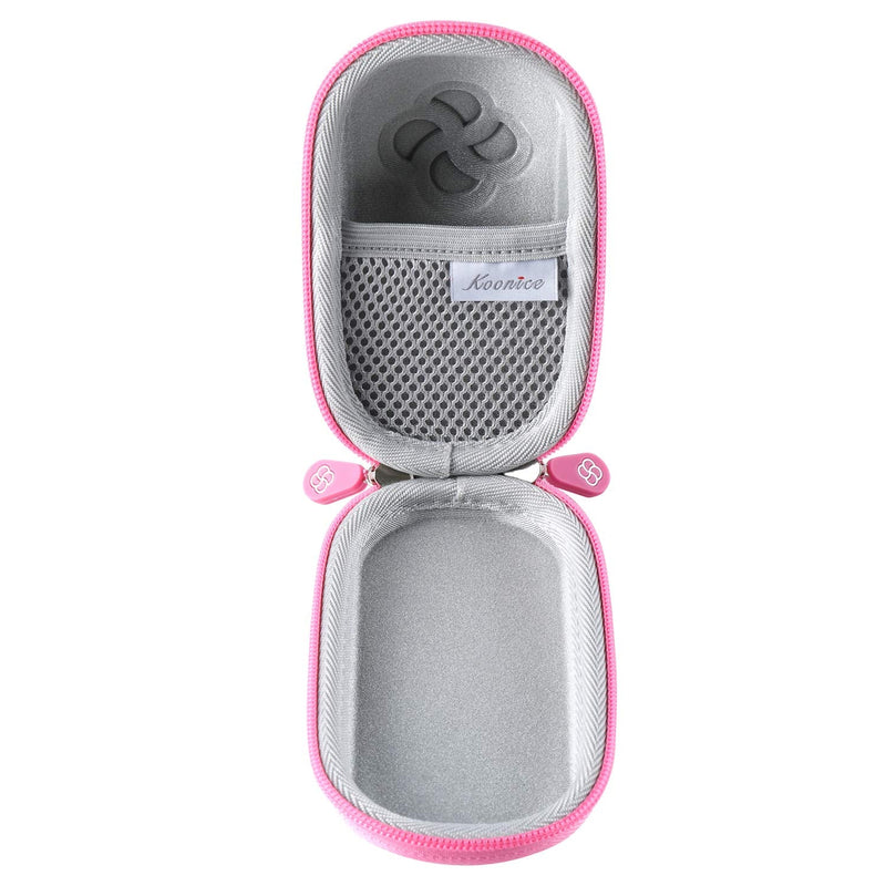 [Australia - AusPower] - Koonice Hard Case Compatible for Apple Magic Mouse (I and II 2nd Gen) Including Carabiner (Pink) Pink 