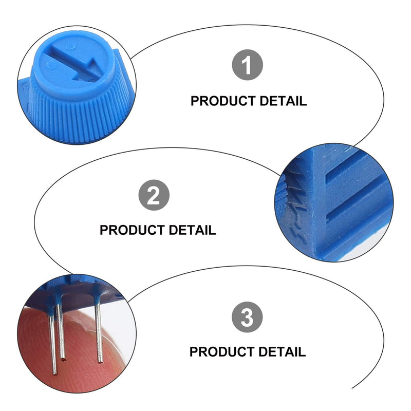 [Australia - AusPower] - Scicalife 10 Pcs 10K Ohm Breadboard Trim Potentiometer with Knob 3Pin Design Trimmer Potentiometer Assortment Kit Trimpot Trimmer Pot 
