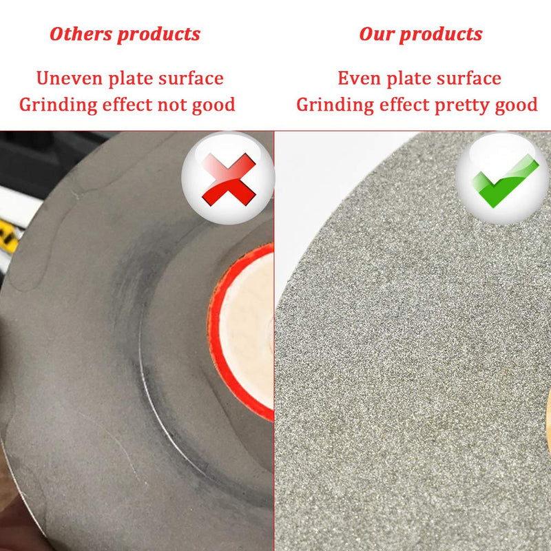 [Australia - AusPower] - SCOTTCHEN Diamond Flat Lap Wheel 8" x 1/2" Grinding Sanding Disc Lapping Polishing Disc-120 Grit 120 grit 