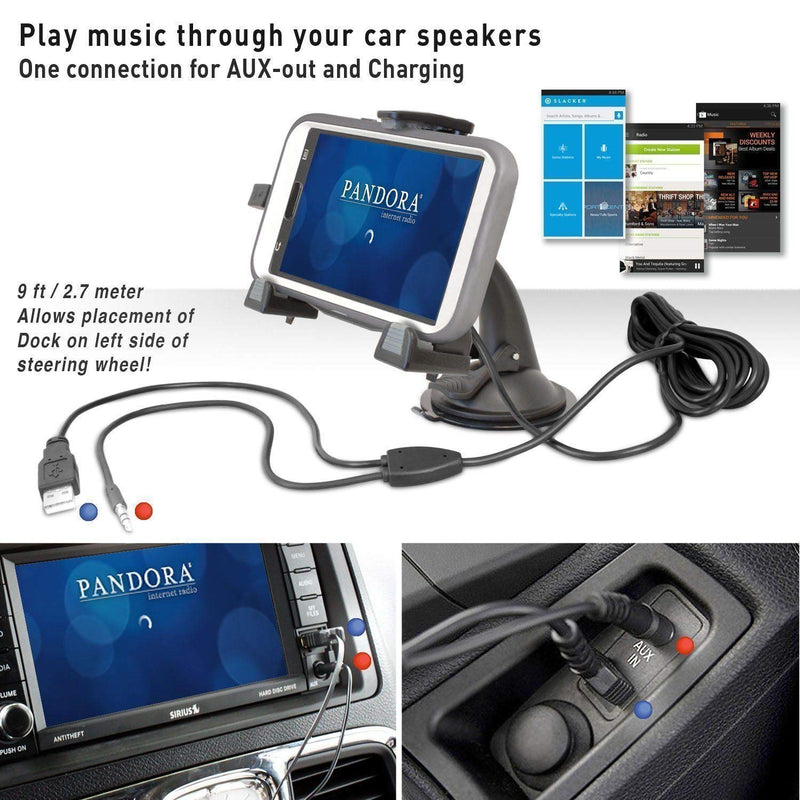 [Australia - AusPower] - iBOLT xProDock Active Car Dock/Holder/Mount for Samsung Galaxy S3, S4, Note 2 & Note 3 with aux-Out to car-Speakers. Works with All Cases and Extended Batteries. 