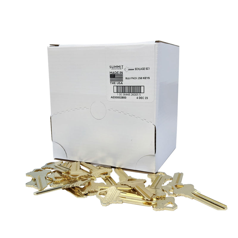 [Australia - AusPower] - Schlage Key Blanks - 250 Pack 