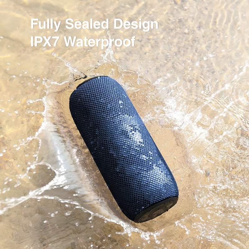 [Australia - AusPower] - SANAG Portable Bluetooth Speaker, 360 HD Surround Loud Sound and Deep Bass, 25W Wireless Stereo Dual Pairing, IPX7 Waterproof, Bluetooth 5.0, 24H Playtime for Outdoors, Travel, Home and Party Blue 