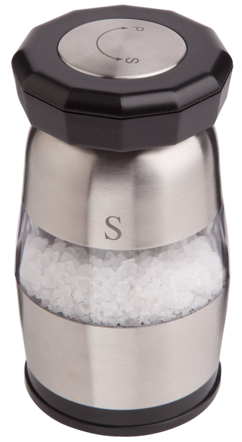 [Australia - AusPower] - Ozeri Duo Ultra Salt and Pepper Mill and Grinder, Stainless Steel 
